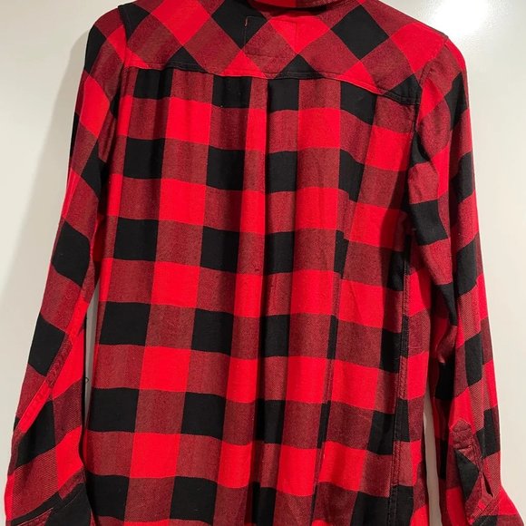 Rails Red and Black Flannel button down - Picture 2 of 3
